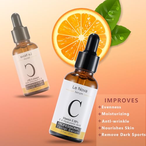 Le Nova Vitamin C Serum for Face – Brightening, Anti-Aging, Hydrating