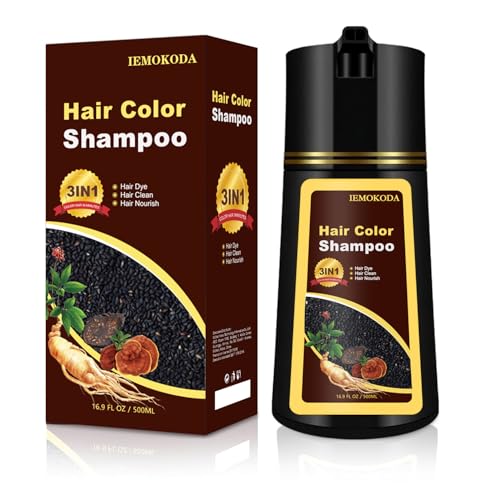 TYAYW 3-in-1 Hair Dye Shampoo - Chestnut Brown, 16.9 Fl Oz for Gray Hair