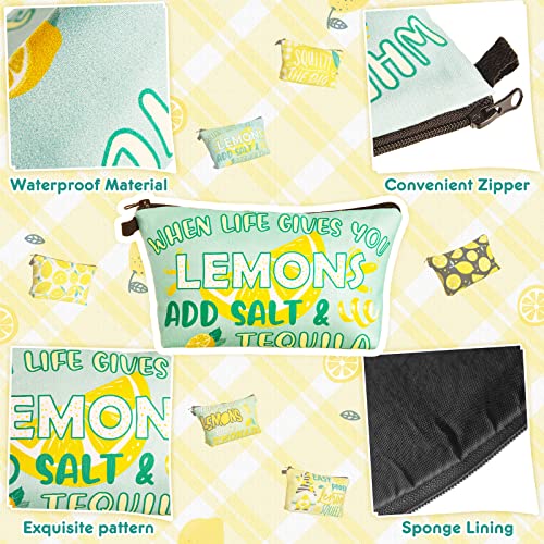 Reginary Lemon Style 6-Piece Waterproof Makeup & Cosmetic Bags Travel Organizer