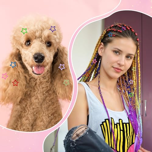 50PCS Colorful Star Hair Clips for Girls & Women - Non-Slip Metal Barrettes, Trendy Y2K Hair Accessories
