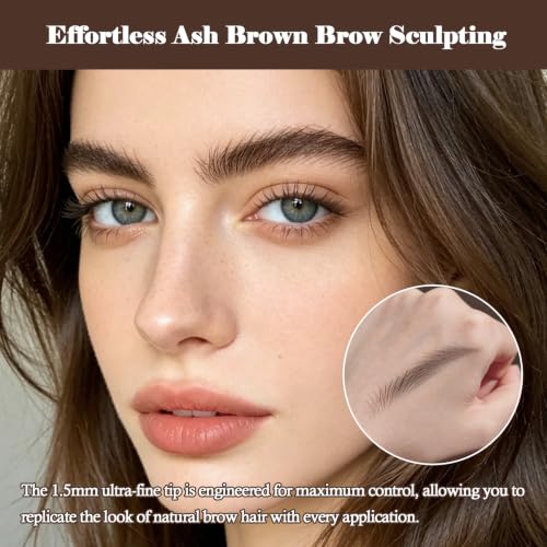 OZ LAB Beauty Superfine Brow Pencil 1.5mm Tip, Waterproof Vegan, 05 Dark Brown, 0.08g