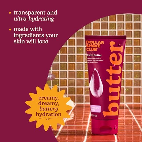 Dollar Shave Club For Women | 2 Pack Cashmere Santal Shave Butter (6 fl oz) | Translucent Shaving Cream for Sensitive Skin, Womens Shave Cream, Womens Shave Gel