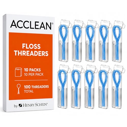 Dental Floss Threaders for Bridges, Implants & Braces - 100 Ct