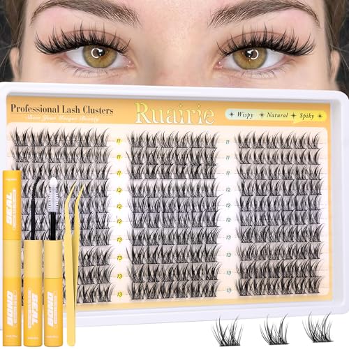 Ruairie Manga Lash Clusters Kit - 180pcs Wispy Spiky DIY Lash Extensions