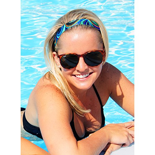 Sweaty Bands Sunsoaked Fitness Headband - Non-Slip Velvet Lined Hairband