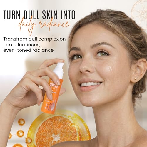 DERMAXGEN Vitamin C + Tri-Peptide Serum for Radiant Skin - 2 fl oz