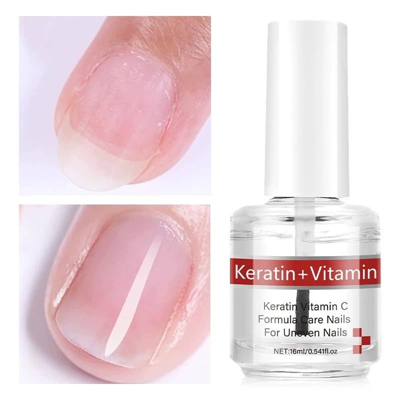 Keratin Nail & Cuticle Oil - Strengthening Moisturizer with Vitamins C | Deep Hydration for Nail Growth