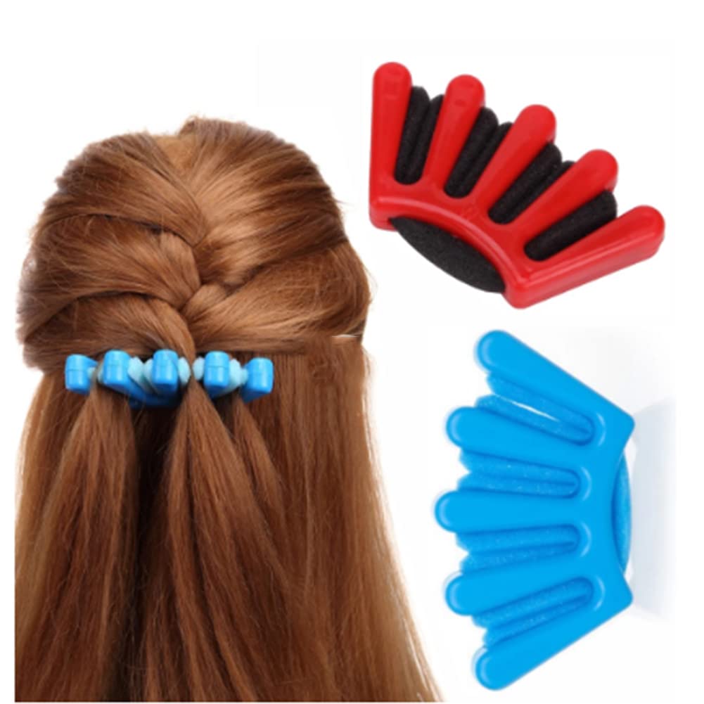 AKOAK 2 Pieces of Hair Braiding, DIY French Hair Braiding, Homemade Sponge Hair Styling Tool, Easy and Fast, Designed for Ladies/Girls