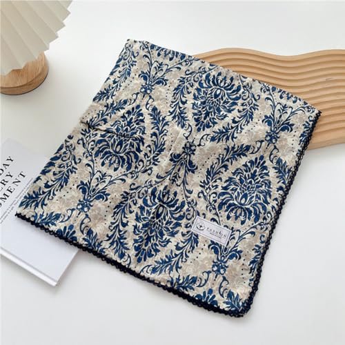 Large Cotton Bandana Headband for Women - 28x28 inch Hair Scarf