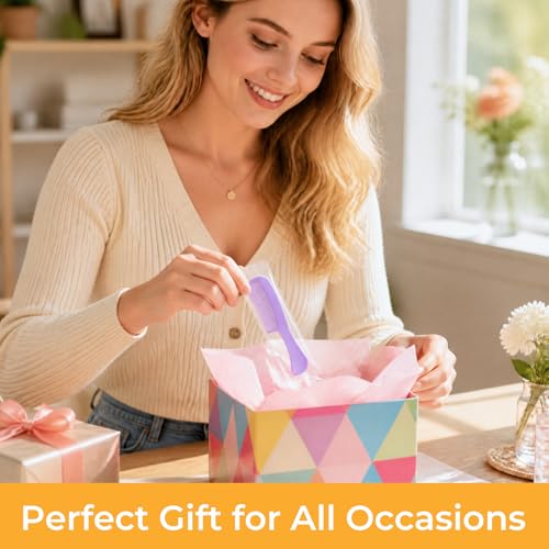 100 Multicolor Pocket Combs - Individually Wrapped Hair Combs for All Ages