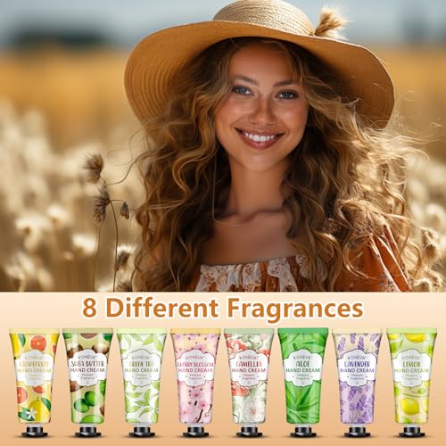 KONEUK 8-Pack Moisturizing Hand Cream Set - Perfect Gifts