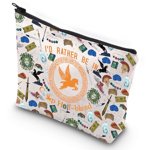 G2TUP Orange Horse Makeup Bag - Stylish Cosmetic Organizer