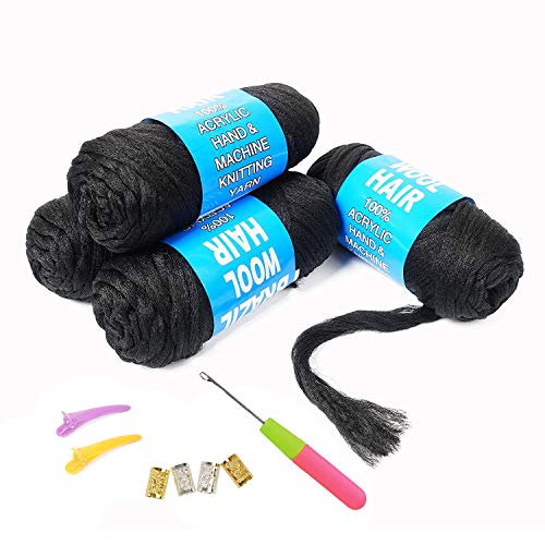 100% Brazilian Wool Hair Acrylic Yarn for African Braids/Senegalese
