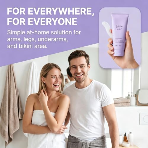 Snatched Hair Removal Cream for Older Women, Painless Depilatory Cream for Sensitive Skin, Gentle Body Hair Remover for Arms, Legs, Underarms, Bikini Area, Non-Irritating Smooth (3.38 Fl Oz)