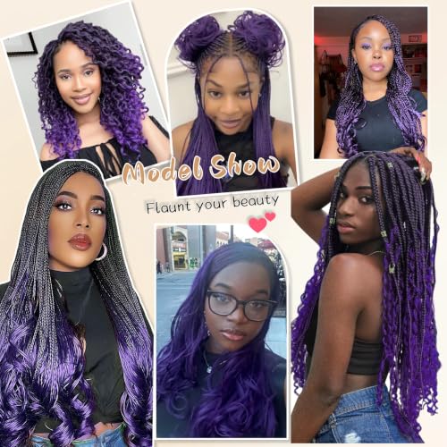 French Curl Braiding Hair 16 Inch Loose Wavy Synthetic Crochet Extensions