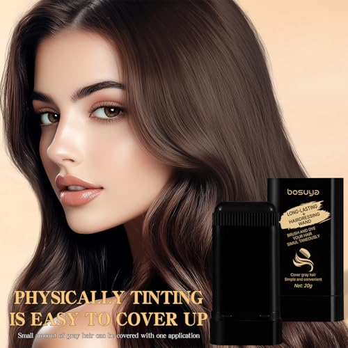 ADMD Temporary Hair Color Stick - 2 Pack Brownish Black Root Touch Up