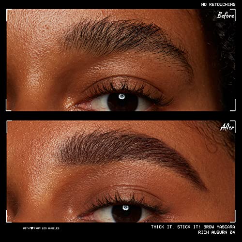 NYX Thick It Stick It Brow Gel - Rich Auburn, Vegan Thickening Mascara