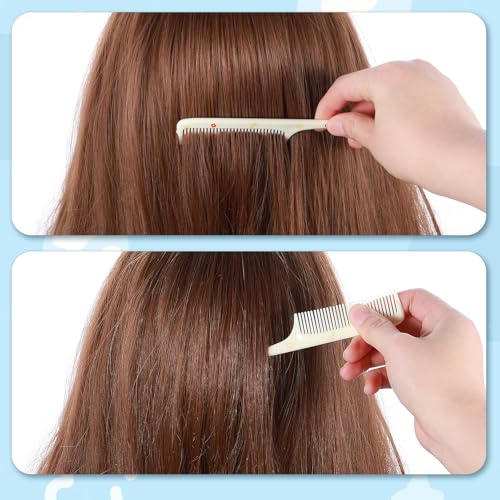 Cute Detangling Hair Comb Set for Kids - 4 Pcs Plastic Brushes