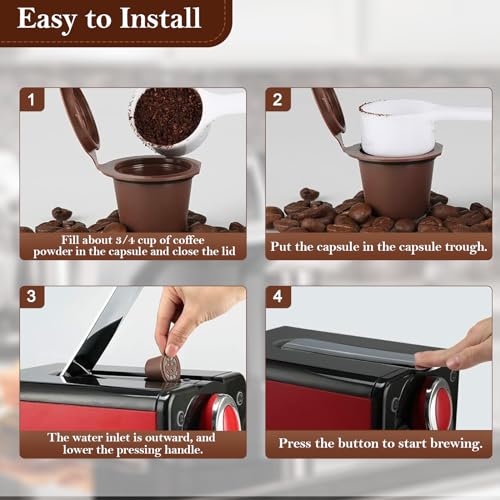 Reusable Coffee Pods for Nespresso OriginalLine - 6 Pack
