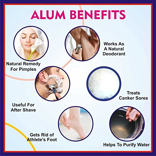 AnNafi Natural Alum Powder for Skin, Canker Sores & Deodorant - 8 oz