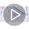 39ft Pink Floral Triangle Bunting Banner - Reusable Cotton Flags for Parties