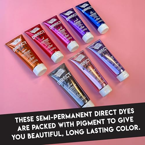 Color Lux Semi-Permanent Hair Color Silver 8 fl oz - Direct Vibes, Vegan & Cruelty-Free