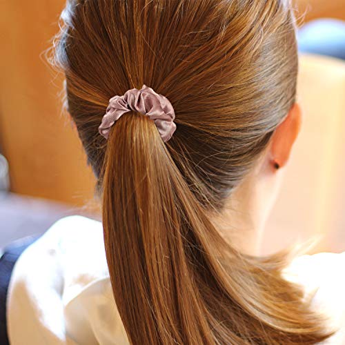 WILLBOND 24 Pack Satin Hair Scrunchies - Soft Elastic Ponytail Holders