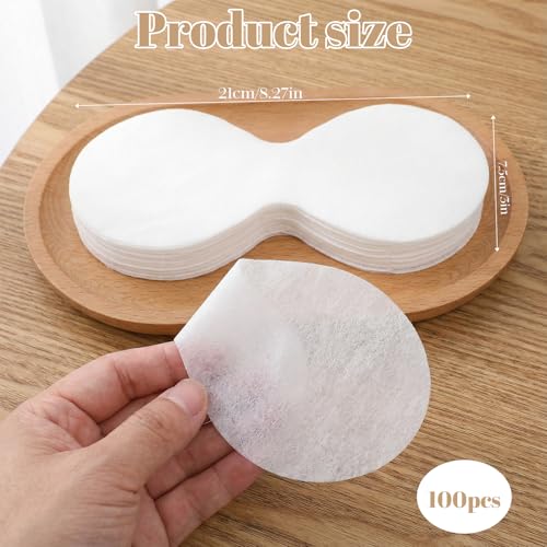 100PCS Disposable Cotton Eye Care Sheets for Skincare & Spa