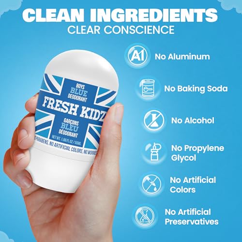 Fresh Kidz Boys Personal Care Set: Gentle Body Wash & Deodorant Duo