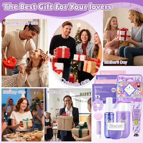 KIYTARBOO Women's Spa Skincare Gift Set - Travel Size 11-Piece Self Care Kit