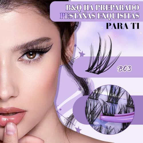 B&Qaugen B03 Wispy Eyelash Clusters Kit - 156PCS Makeup Set