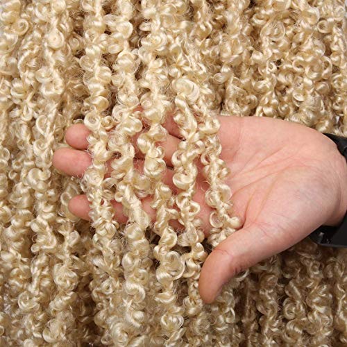 ZRQ 30 Inch Butterfly Locs Crochet Hair - Pre-Looped Blonde Braids