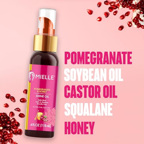 Mielle Organics Pomegranate & Honey Lightweight Hair Oil for Curly & Coily Hair - 4 fl oz