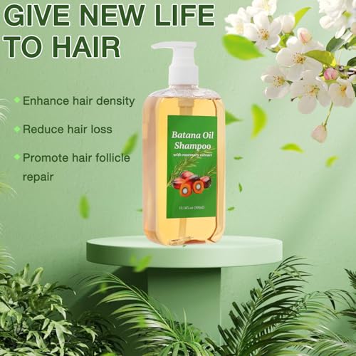Lucift 2PCS Rosemary & Batana Hair Growth Shampoo for Men & Women