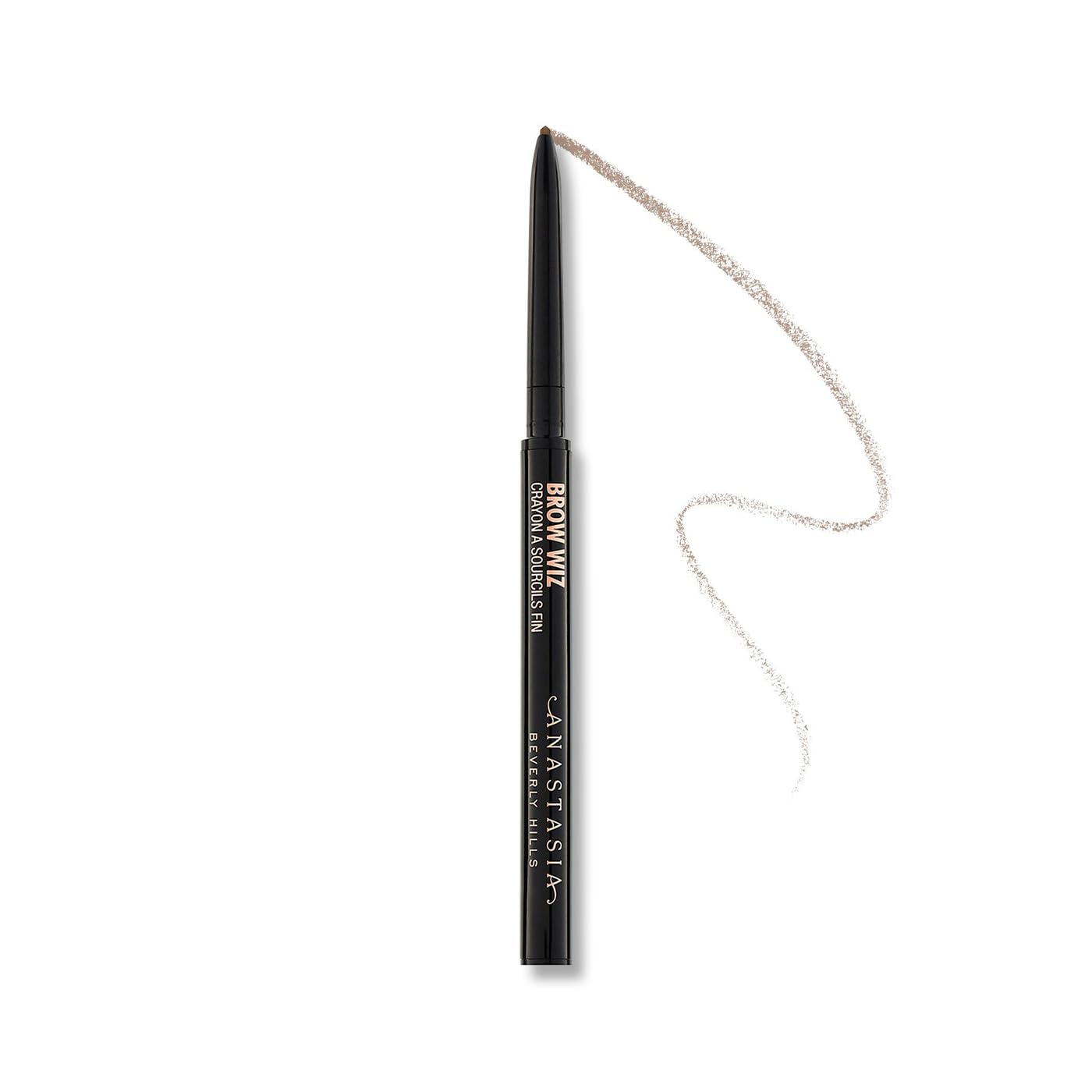 Anastasia Beverly Hills Mini Brow Wiz - Ultra-Slim Retractable Eyebrow Pencil for Precision Hair-Like Strokes | Travel Size