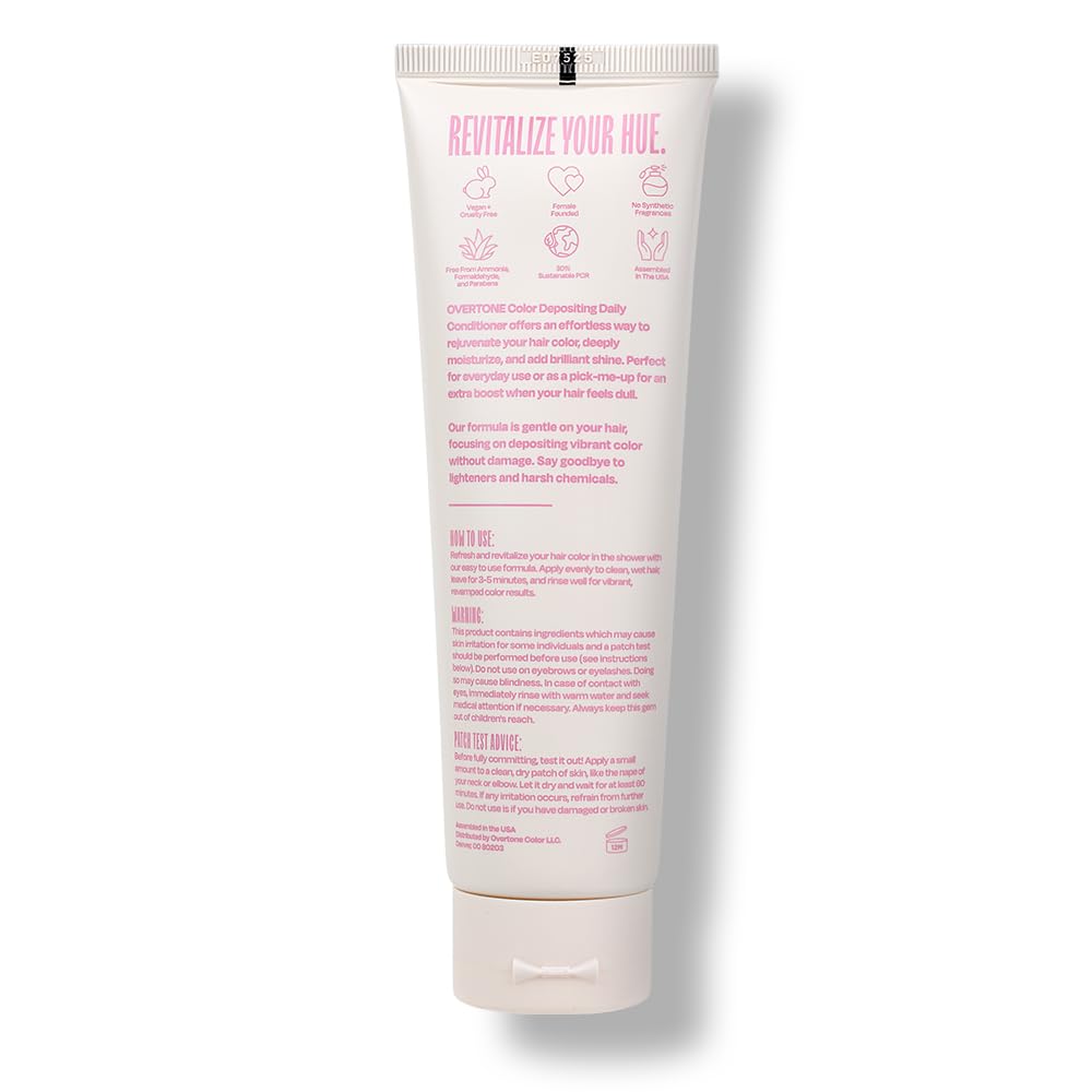 OVERTONE® Semi-Permanent Color Depositing Conditioner, Cotton Candy Pink