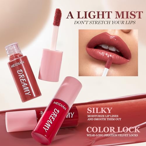 ADMD 10-Piece Velvet Matte Lip Gloss Set - Long-Lasting Hydrating Lip Tint