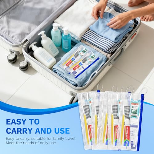10 Pack Travel Hygiene Kit - Portable Toiletry Set for Personal Care