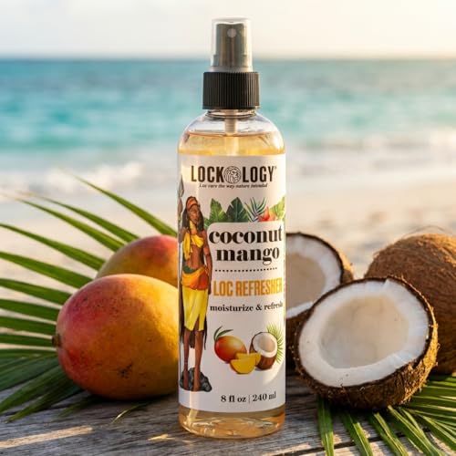 Lockology Coconut Mango Loc Moisturizer Spray for Dreadlocks & Starter Locs