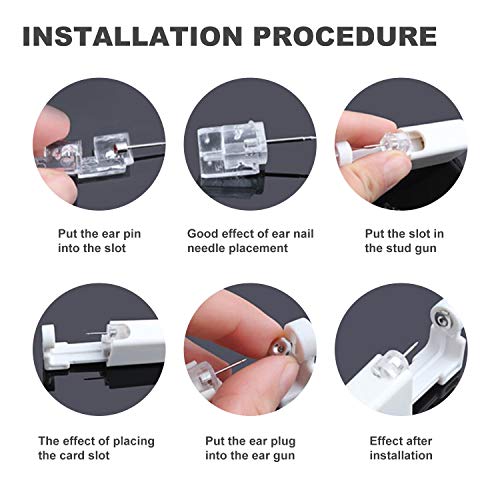 Nose and Ear Piercing Kit - 2 Pack Gun Set for Beginners