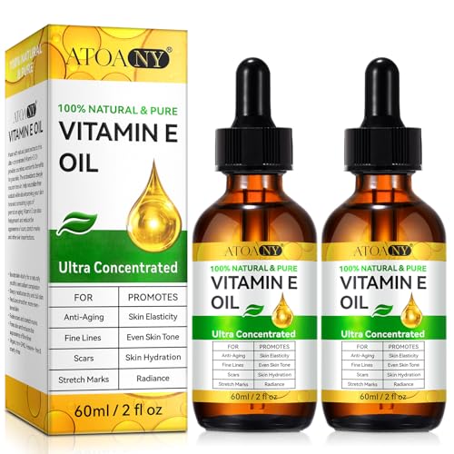 100% Pure Vitamin E Oil 2 Fl Oz - Hydrating Skin & Hair Care