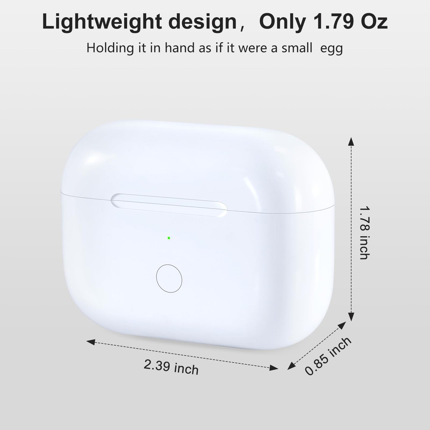 Wireless Charging Case Replacement Compatible with AirPod Pro 1st & 2nd Generation, Air Pod Pro 1 2 Charger Case,USB-C Charging Port