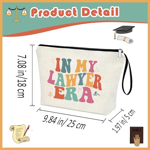 In My Lawyer Era Zipper Bag - Retro Gift for Law Students & Attorneys