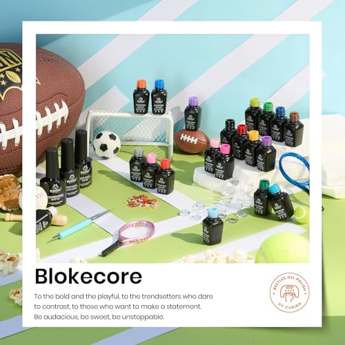 Beetles Blokecore Neon Gel Nail Polish Set, 23Pcs Spring & Summer Colors