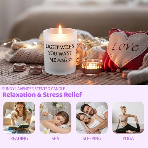 Lavender Aromatherapy Candle - Romantic Gift for Him
