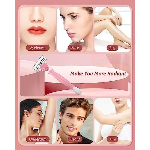 Razors for Women Sensitive Skin, 6 Blades Women¡¯s razors for Shaving, including 1 Travel Razor for Women with 12 Blade Refills
