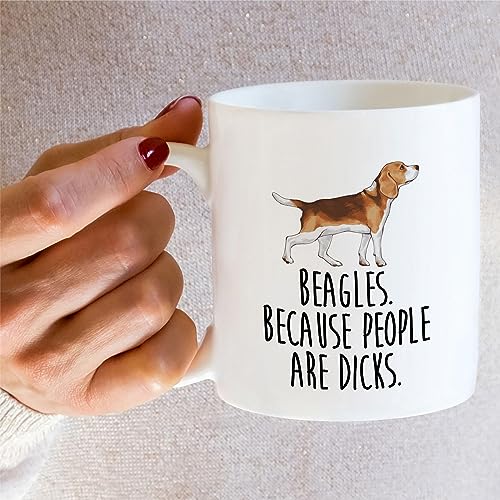 Retreez Beagle Mom 11 Oz Ceramic Coffee Mug - Funny Dog Lover Gift