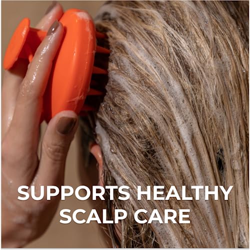 DS Labs Silicone Scalp Massager & Shampoo Brush for Deep Scalp Cleaning