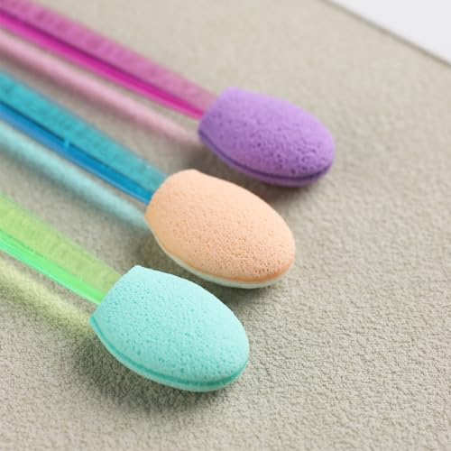 50PCS Chrome Nail Powder Applicator Brushes - Disposable Sponge Tools
