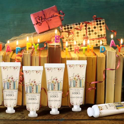 Leelosp 12 Pcs Mini Hand Cream Set - Travel Size Gift for Book Lovers